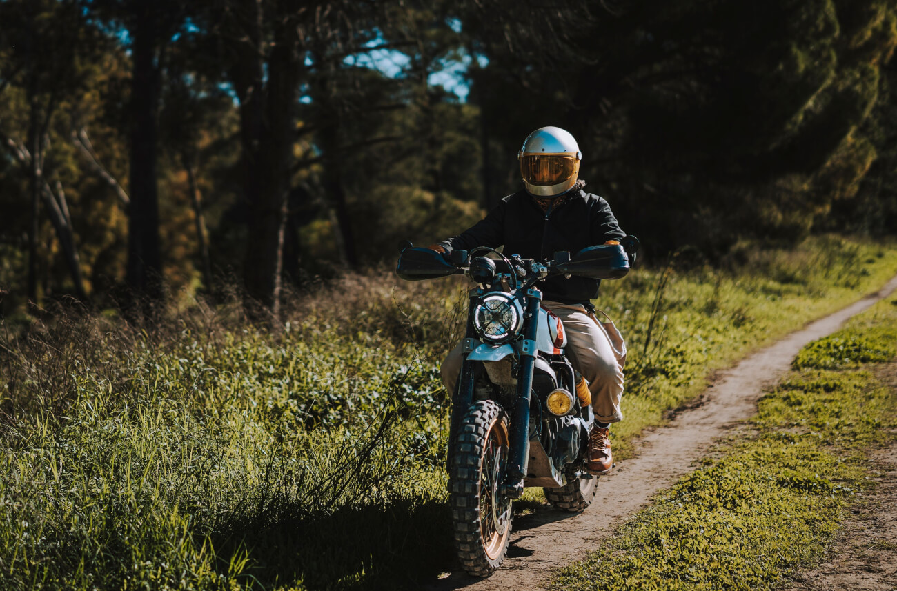 motorcyclist The Timber Trail